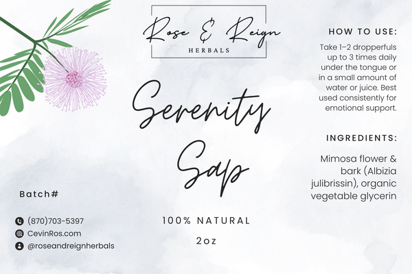 Serenity Sap (Glycerite)