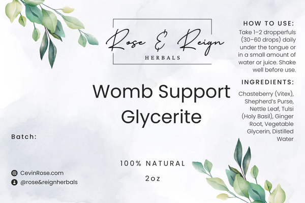 🌿 Womb Support Glycerite