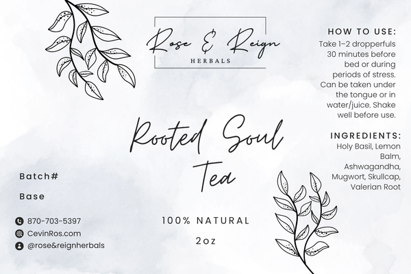 👑 Reign In Peace Duo – Rooted Soul Tea & Tincture